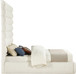 Adam - Boucle Fabric Bed With 89" Headboard