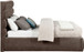 Adam - Chenille Fabric Bed With 52" Headboard