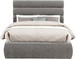Adam - Chenille Fabric Bed With 52" Headboard