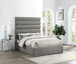 Adam - Chenille Fabric Bed With 70.5" Headboard