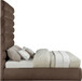 Adam - Chenille Fabric Bed With 89" Headboard