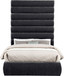 Adam - Chenille Fabric Bed With 89" Headboard