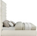 Adam - Chenille Fabric Bed With 89" Headboard
