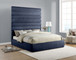 Adam - Chenille Fabric Bed With 89" Headboard