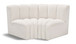 Arc - Boucle Fabric 2 Piece Modular Sofa