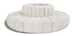 Arc - Boucle Fabric 8 Piece Round Modular Sofa