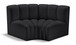 Arc - Faux Leather 2 Piece Modular Sofa