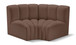 Arc - Faux Leather 2 Piece Modular Sofa