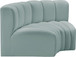 Arc - Faux Leather 2 Piece Modular Sofa