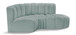 Arc - Faux Leather 3 Piece Modular L-Shaped Sofa
