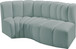 Arc - Faux Leather 3 Piece Modular L-Shaped Sofa
