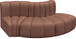 Arc - Faux Leather 3 Piece Modular Sofa