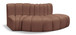 Arc - Faux Leather 3 Piece Modular Sofa