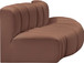 Arc - Faux Leather 3 Piece Modular Sofa