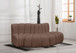 Arc - Faux Leather 3 Piece Modular Sofa