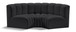 Arc - Faux Leather 3 Piece Modular U-Shaped Sofa