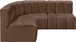 Arc - Faux Leather 4 Piece Corner Modular Sofa