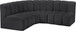 Arc - Faux Leather 4 Piece Corner Modular Sofa