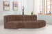 Arc - Faux Leather 4 Piece L-Shaped Modular Sofa