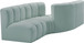 Arc - Faux Leather 4 Piece Sofa
