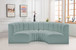 Arc - Faux Leather 4 Piece U-Shaped Modular Sofa