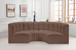 Arc - Faux Leather 4 Piece U-Shaped Modular Sofa