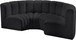 Arc - Faux Leather 4 Piece U-Shaped Modular Sofa