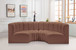 Arc - Faux Leather 4 Piece U-Shaped Modular Sofa