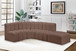Arc - Faux Leather 5 Piece Corner Modular Sofa