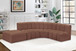 Arc - Faux Leather 5 Piece Corner Modular Sofa