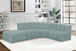Arc - Faux Leather 5 Piece Corner Modular Sofa