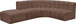 Arc - Faux Leather 5 Piece Corner Modular Sofa