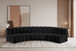 Arc - Faux Leather 5 Piece U-Shaped Modular Sofa