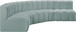 Arc - Faux Leather 5 Piece U-Shaped Modular Sofa