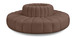 Arc - Faux Leather 8 Piece Round Modular Sofa