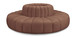 Arc - Faux Leather 8 Piece Round Modular Sofa