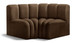 Arc - Velvet 2 Piece Modular Sofa