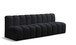 Arc - Velvet 3 Piece Modular Straight Sofa