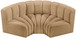 Arc - Velvet 3 Piece Modular U-Shaped Sofa