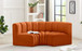 Arc - Velvet 3 Piece Modular U-Shaped Sofa