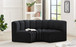 Arc - Velvet 3 Piece Modular U-Shaped Sofa