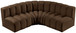 Arc - Velvet 4 Piece Corner Modular Sofa