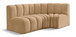Arc - Velvet 3 Piece Sofa