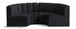 Arc - Velvet 4 Piece U-Shaped Modular Sofa