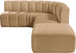 Arc - Velvet 5 Piece Corner Modular Sofa