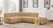 Arc - Velvet 5 Piece Corner Modular Sofa