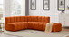 Arc - Velvet 5 Piece Corner Modular Sofa