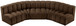 Arc - Velvet 5 Piece U-Shaped Modular Sofa