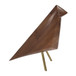 Wood 7" Standing Bird - Brown