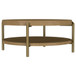 Arini - Round Coffee Table With Storage Shelf